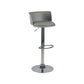 Metal Base Adjustable Height Bar Stool Contemporary Footrest Bar Stool