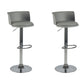 Metal Base Adjustable Height Bar Stool Contemporary Footrest Bar Stool