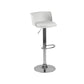 Metal Base Adjustable Height Bar Stool Contemporary Footrest Bar Stool