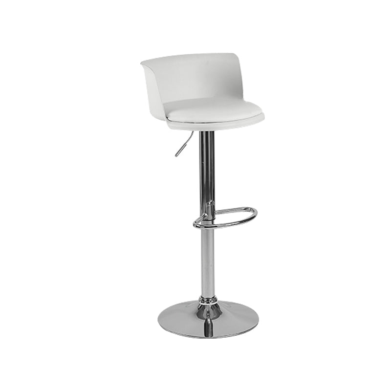 Metal Base Adjustable Height Bar Stool Contemporary Footrest Bar Stool