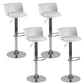 Metal Base Adjustable Height Bar Stool Contemporary Footrest Bar Stool