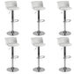 Metal Base Adjustable Height Bar Stool Contemporary Footrest Bar Stool