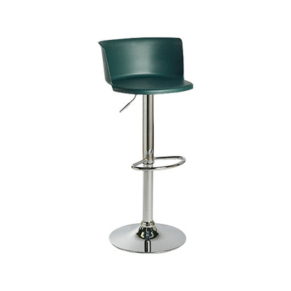 Metal Base Adjustable Height Bar Stool Contemporary Footrest Bar Stool