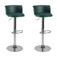 Metal Base Adjustable Height Bar Stool Contemporary Footrest Bar Stool