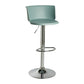 Metal Base Adjustable Height Bar Stool Contemporary Footrest Bar Stool