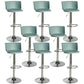 Metal Base Adjustable Height Bar Stool Contemporary Footrest Bar Stool
