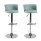 Metal Base Adjustable Height Bar Stool Contemporary Footrest Bar Stool
