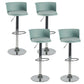 Metal Base Adjustable Height Bar Stool Contemporary Footrest Bar Stool