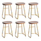 Modern Solid Wood Dining Stool Footrest Indoor Contoured Seat Counter-height Stool