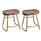 Modern Solid Wood Dining Stool Footrest Indoor Contoured Seat Counter-height Stool
