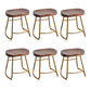 Modern Solid Wood Dining Stool Footrest Indoor Contoured Seat Counter-height Stool