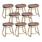 Modern Solid Wood Dining Stool Footrest Indoor Contoured Seat Counter-height Stool