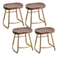 Modern Solid Wood Dining Stool Footrest Indoor Contoured Seat Counter-height Stool