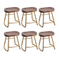 Modern Solid Wood Dining Stool Footrest Indoor Contoured Seat Counter-height Stool