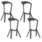 Modern Armless Bar Height Stool Plastic Bar Stool for Living Room