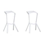 Modern Armless Bar Height Stool Plastic Bar Stool for Living Room