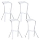 Modern Armless Bar Height Stool Plastic Bar Stool for Living Room