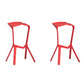 Modern Armless Bar Height Stool Plastic Bar Stool for Living Room