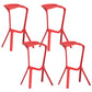 Modern Armless Bar Height Stool Plastic Bar Stool for Living Room