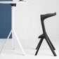 Modern Armless Bar Height Stool Plastic Bar Stool for Living Room