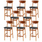 Contemporary Wood Stool Backrest Counter Stool Furniture for Restaurant