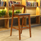 Contemporary Wood Stool Backrest Counter Stool Furniture for Restaurant