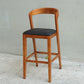 Contemporary Wood Stool Backrest Counter Stool Furniture for Restaurant