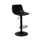 Leather Adjustable Height Stool Scandinavian Stool with Metal Base Black 1 Piece Clearhalo 'Bar Furniture' 'Bar Stools' 'bar_stools' 'furn' 'furn_bar_stools' 'Furniture' 'Kitchen & Dining Furniture' 6095757