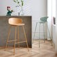 Nordic Style Metal Bar-stool Plastic Counter Bar Stool for Indoor Use Clearhalo 'Bar Furniture' 'Bar Stools' 'bar_stools' 'furn' 'furn_bar_stools' 'Furniture' 'Kitchen & Dining Furniture' 6095794