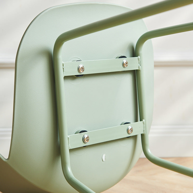 Nordic Style Metal Bar-stool Plastic Counter Bar Stool for Indoor Use Clearhalo 'Bar Furniture' 'Bar Stools' 'bar_stools' 'furn' 'furn_bar_stools' 'Furniture' 'Kitchen & Dining Furniture' 6095800