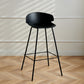 Nordic Style Metal Bar-stool Plastic Counter Bar Stool for Indoor Use Clearhalo 'Bar Furniture' 'Bar Stools' 'bar_stools' 'furn' 'furn_bar_stools' 'Furniture' 'Kitchen & Dining Furniture' 6095802