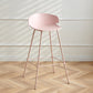 Nordic Style Metal Bar-stool Plastic Counter Bar Stool for Indoor Use Clearhalo 'Bar Furniture' 'Bar Stools' 'bar_stools' 'furn' 'furn_bar_stools' 'Furniture' 'Kitchen & Dining Furniture' 6095807