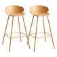 Nordic Style Metal Bar-stool Plastic Counter Bar Stool for Indoor Use Yellow 2 Piece Set Clearhalo 'Bar Furniture' 'Bar Stools' 'bar_stools' 'furn' 'furn_bar_stools' 'Furniture' 'Kitchen & Dining Furniture' 6095818