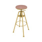 Metal Adjustable Height Bar Stool Velvet Upholstered Bar Stool for Restaurant