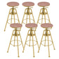 Metal Adjustable Height Bar Stool Velvet Upholstered Bar Stool for Restaurant
