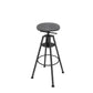 Metal Adjustable Height Bar Stool Velvet Upholstered Bar Stool for Restaurant