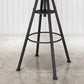 Metal Adjustable Height Bar Stool Velvet Upholstered Bar Stool for Restaurant