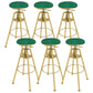 Metal Adjustable Height Bar Stool Velvet Upholstered Bar Stool for Restaurant