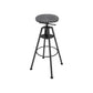 Metal Adjustable Height Bar Stool Velvet Upholstered Bar Stool for Restaurant