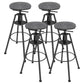 Metal Adjustable Height Bar Stool Velvet Upholstered Bar Stool for Restaurant