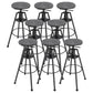 Metal Adjustable Height Bar Stool Velvet Upholstered Bar Stool for Restaurant