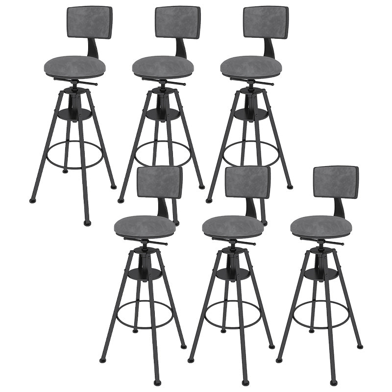 Metal Adjustable Height Bar Stool Velvet Upholstered Bar Stool for Restaurant