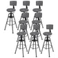 Metal Adjustable Height Bar Stool Velvet Upholstered Bar Stool for Restaurant