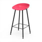 Modern Backrest Counter Stool Iron Cafe Bar Stool with Pedal and Acrylic Seat Clearhalo 'Bar Furniture' 'Bar Stools' 'bar_stools' 'furn' 'furn_bar_stools' 'Furniture' 'Kitchen & Dining Furniture' 6095940