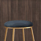 Contemporary Bar Stool Round Seat Barstool with Footrest and Metal Base Clearhalo 'Bar Furniture' 'Bar Stools' 'bar_stools' 'furn' 'furn_bar_stools' 'Furniture' 'Kitchen & Dining Furniture' 6095974