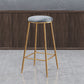Contemporary Bar Stool Round Seat Barstool with Footrest and Metal Base Clearhalo 'Bar Furniture' 'Bar Stools' 'bar_stools' 'furn' 'furn_bar_stools' 'Furniture' 'Kitchen & Dining Furniture' 6095983