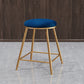 Contemporary Bar Stool Round Seat Barstool with Footrest and Metal Base Clearhalo 'Bar Furniture' 'Bar Stools' 'bar_stools' 'furn' 'furn_bar_stools' 'Furniture' 'Kitchen & Dining Furniture' 6095989