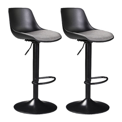 Scandinavian Adjustable Height Bar Stool Metal Base Stool for Indoor