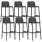 Modern Plastic Footrest Bar Stool Low Back Coffee Shop Counter & Bar Stool