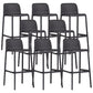 Modern Plastic Footrest Bar Stool Low Back Coffee Shop Counter & Bar Stool